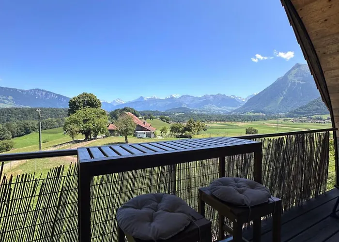 公寓 Capobnb Bergpanorama, Nahe Interlaken & Thuner *